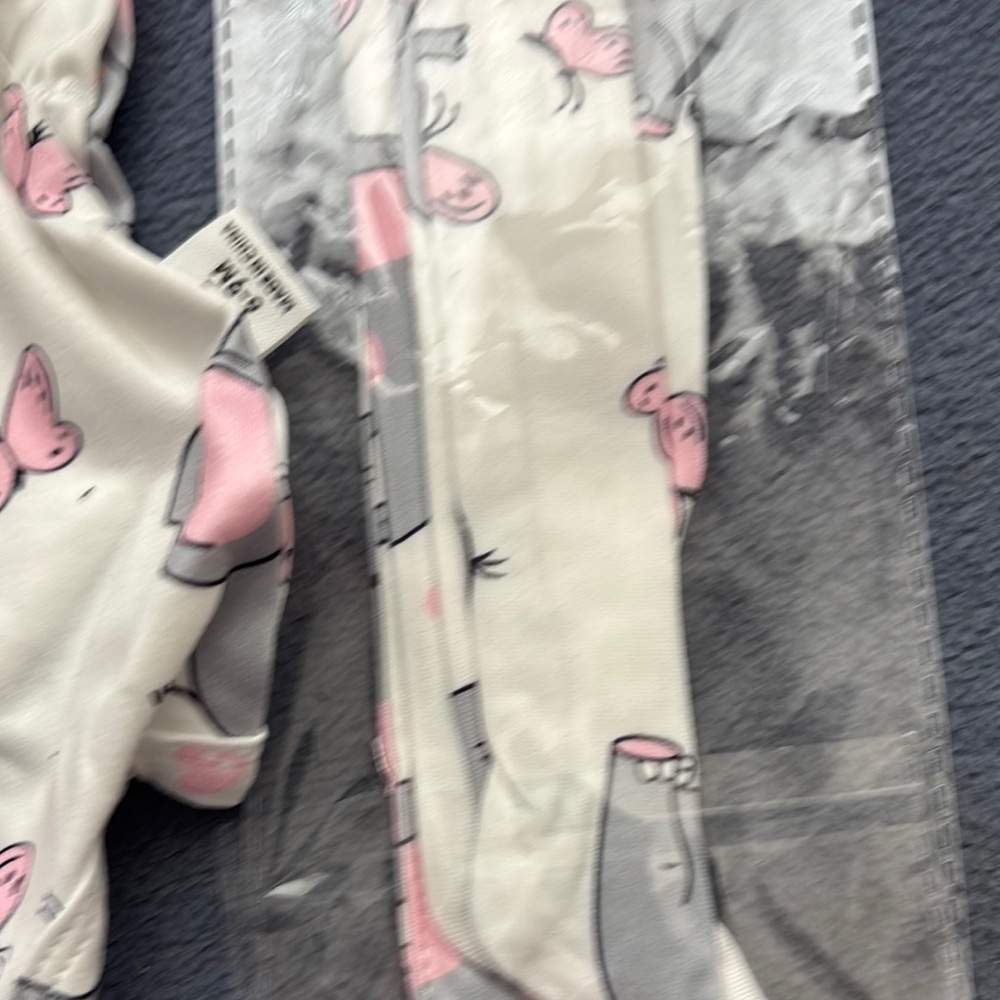 SHEIN Pink and Gray Elephant Bodysuit - Picture 3 of 4